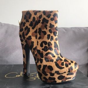Leopard Calf hair Boots